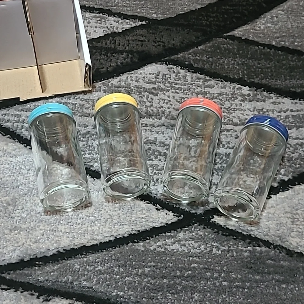 NWOT OLD EAST MINI CANISTERS SET 12 - 2 OZ MULTI COLORS PRICE FIRM
